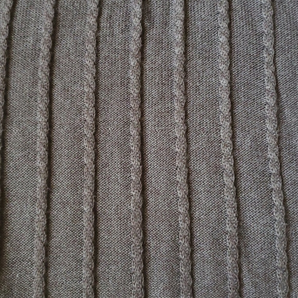 Calvin Klein Cable Knit V-Neck Sweater Dress - Picture 3 of 7